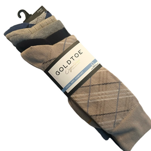 Gold Toe Mens 5 Pack Crew Socks Size 6-12.5 NWT